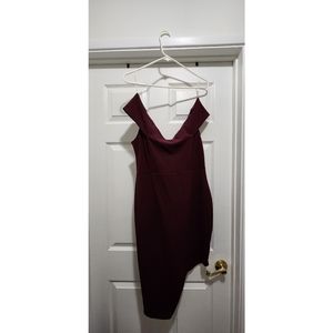 Fashion Nova Asymmetrical Bodycon Dress